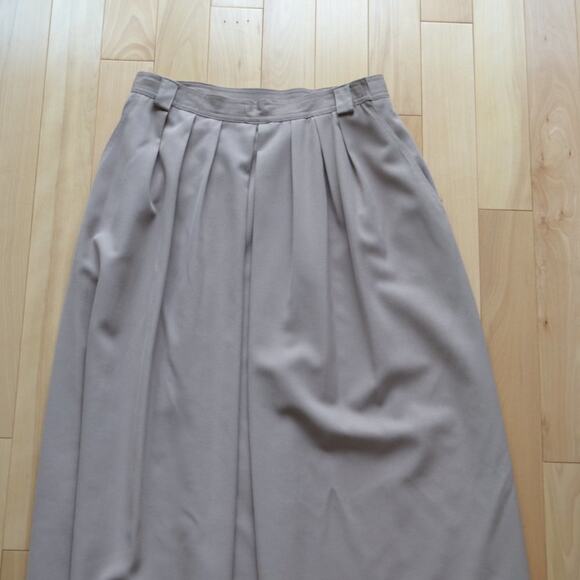 Lands End Pleated Maxi Skirt Size 14 - Picture 2 of 4